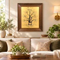 Birthstone Family Tree Frame: Traditional